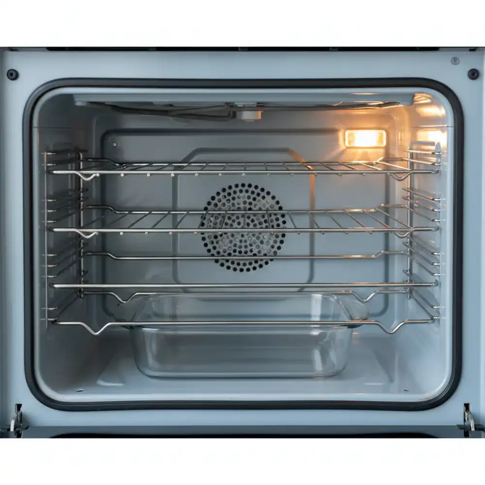Detailing the inside of a kitchen oven
