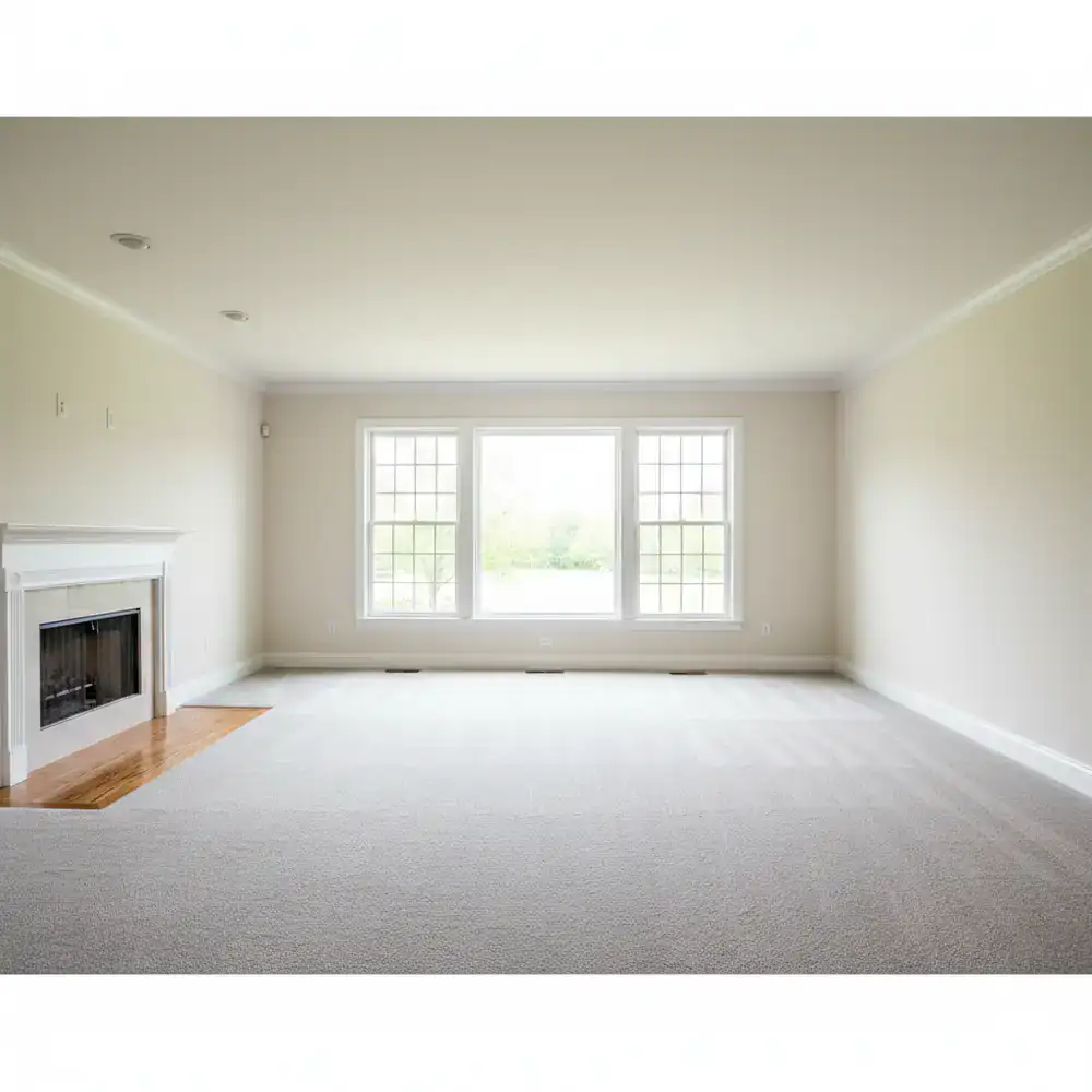 Immaculate empty living space after a thorough move-out cleaning